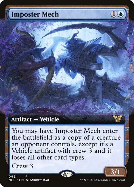 Imposter Mech, Magic card NEC 49 — Neon Dynasty Commander set