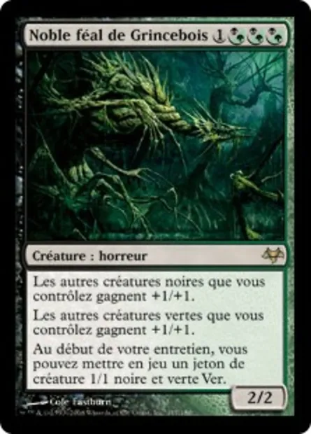 Noble féal de Grincebois, carte Magic EVE 117 — extension Coucheciel