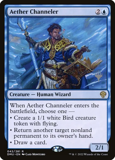 Aether Channeler, Magic card PDMU 42p — Dominaria United Promos set