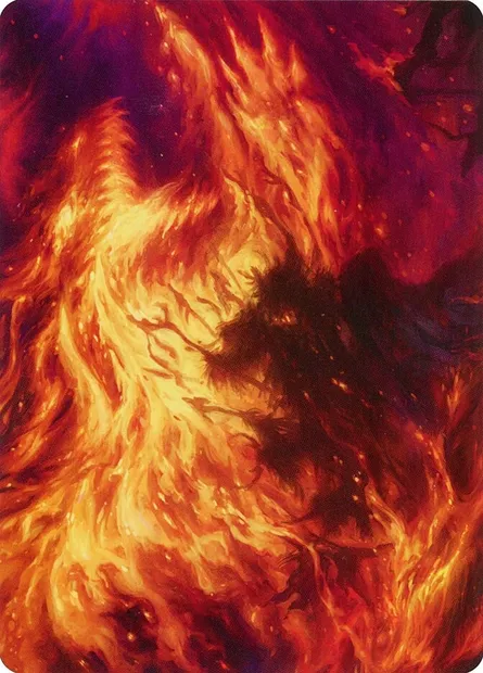 Stoke the Flames // Stoke the Flames, carte Magic AMOM 38 — extension March of the Machine Art Series