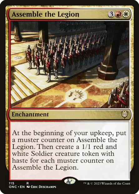 Assemble the Legion, Magic card ONC 115 — Phyrexia: All Will Be One Commander set