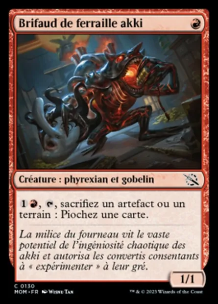 Brifaud de ferraille akki, carte Magic MOM 130 — extension L'invasion des machines