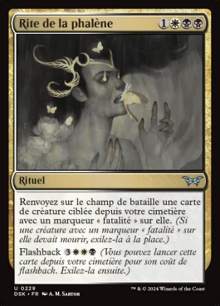 Rite de la phalène, carte Magic DSK 229 — extension Duskmourn: House of Horror
