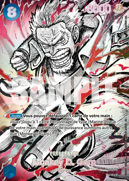 Monkey D. Garp, carte One Piece OP12-056 — extension L'HÉRITAGE DU MAÎTRE