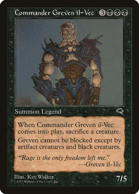 Commander Greven il-Vec, Magic card TMP 115 — Tempest set