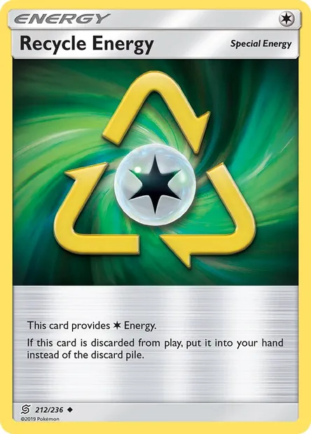 Recycle Energy, Pokémon card UNM 212 — Unified Minds set
