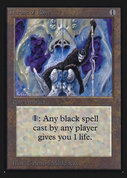 Throne of Bone, Magic card CEI 274 — Intl. Collectors' Edition set