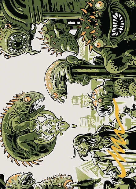 Pest Infestation // Pest Infestation, Magic card AOTJ 42 — Outlaws of Thunder Junction Art Series set