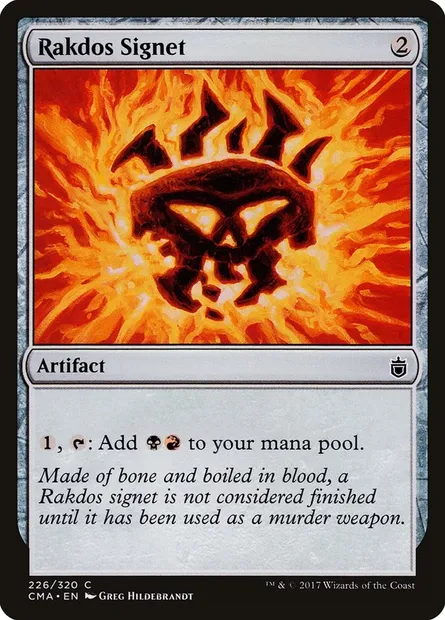 Rakdos Signet, Magic card CMA 226 — Commander Anthology set