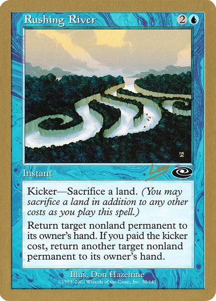 Rushing River, Magic card WC02 rl30 — World Championship Decks 2002 set