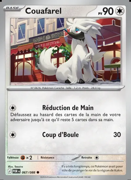 Couafarel, carte Pokémon POR 067 — extension Équilibre Parfait
