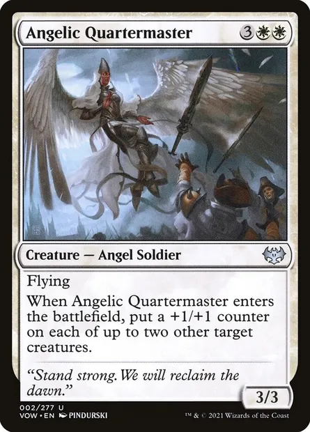 Angelic Quartermaster, Magic card VOW 2 — Innistrad: Crimson Vow set