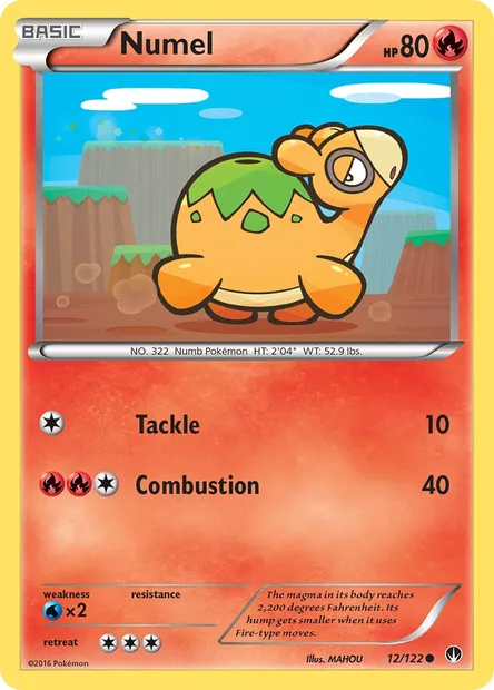Numel, Pokémon card BKP 12 — BREAKpoint set