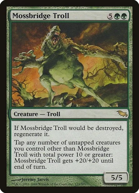 Mossbridge Troll, Magic card SHM 123 — Shadowmoor set