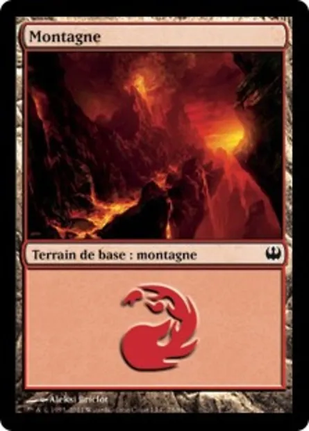 Montagne, carte Magic DDG 78 — extension Duel Decks: Knights vs. Dragons