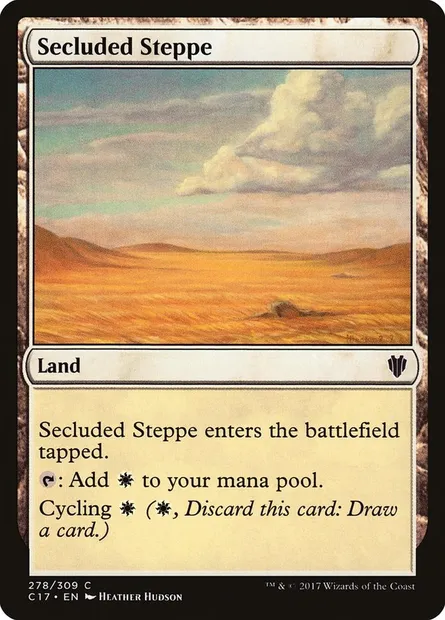 Secluded Steppe, Magic card C17 278 — Commander 2017 set