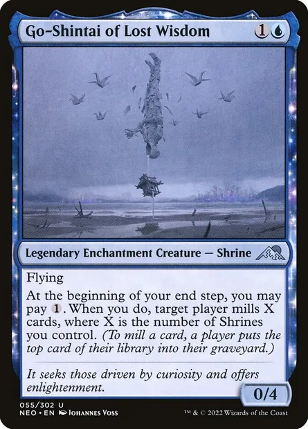 Go-Shintai of Lost Wisdom, Magic card NEO 55 — Kamigawa: Neon Dynasty set