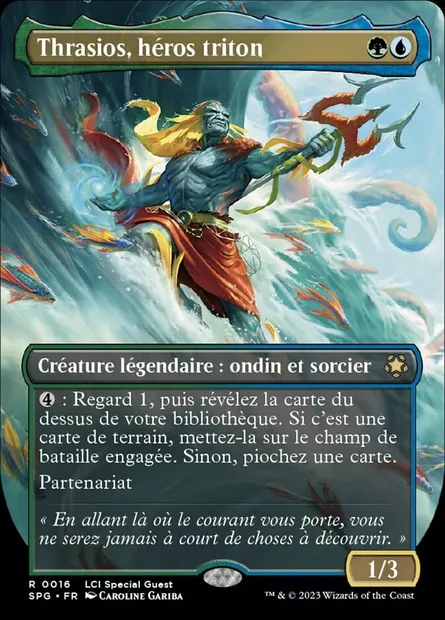 Thrasios, héros triton, carte Magic SPG 16 — extension Special Guests