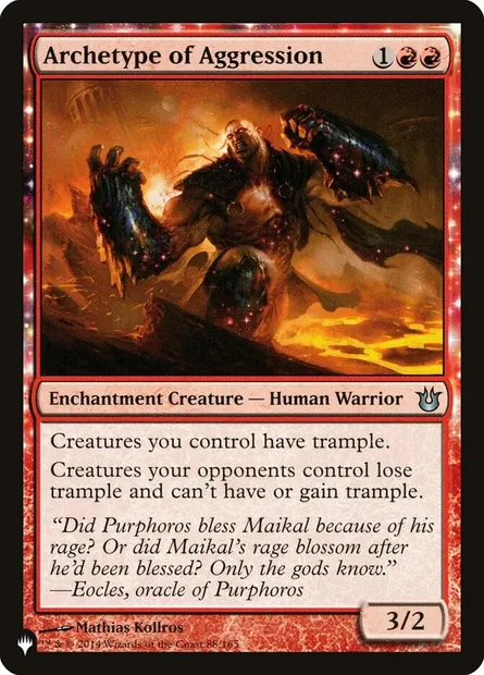 Archetype of Aggression, Magic card PLST BNG-88 — The List set