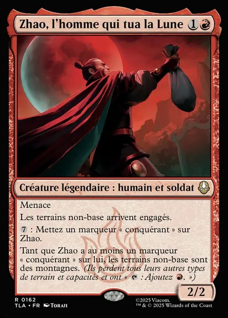 Zhao, l'homme qui tua la Lune, carte Magic TLA 162 — extension Avatar: The Last Airbender