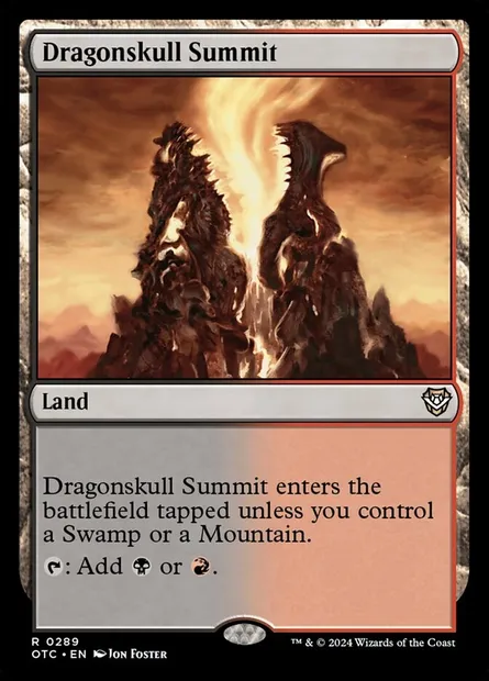 Dragonskull Summit, Magic card OTC 289 — Outlaws of Thunder Junction Commander set