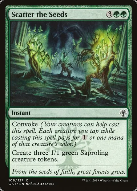 Scatter the Seeds, Magic card GK1 106 — GRN Guild Kit set