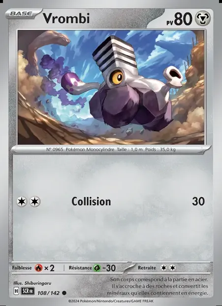 Vrombi, carte Pokémon SCR 108 — extension Couronne Stellaire