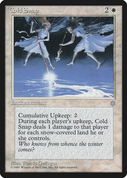 Cold Snap, Magic card ICE 17 — Ice Age set