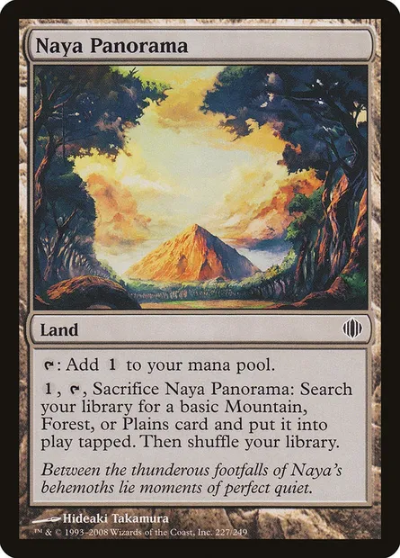 Naya Panorama, Magic card ALA 227 — Shards of Alara set