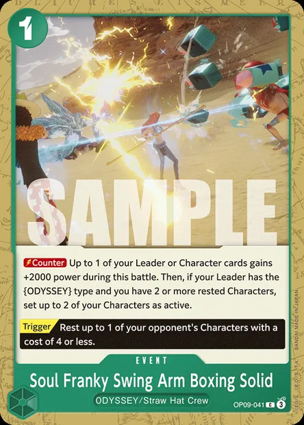Soul Franky Swing Arm Boxing Solid, One Piece card OP09-041 — EMPERORS IN THE NEW WORLD set