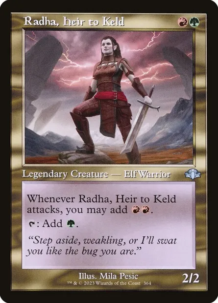 Radha, Heir to Keld, Magic card DMR 364 — Dominaria Remastered set