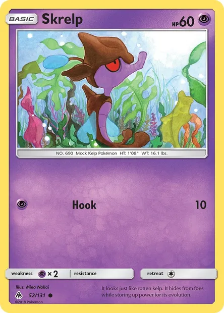 Skrelp, Pokémon card FLI 52 — Forbidden Light set