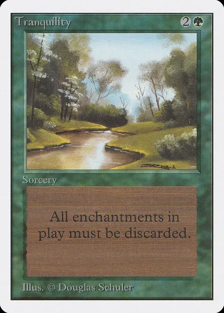 Tranquilité, carte Magic 2ED 221 — extension Unlimited Edition