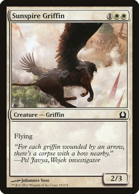 Sunspire Griffin, Magic card RTR 25 — Return to Ravnica set