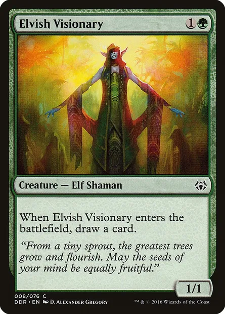 Elvish Visionary, Magic card DDR 8 — Duel Decks: Nissa vs. Ob Nixilis set