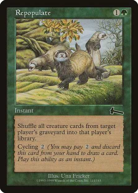 Repopulation, carte Magic ULG 111 — extension Héritage d'Urza