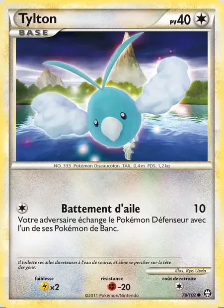 Tylton, carte Pokémon TM 78 — extension Triomphant