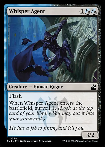 Whisper Agent, Magic card RVR 238 — Ravnica Remastered set