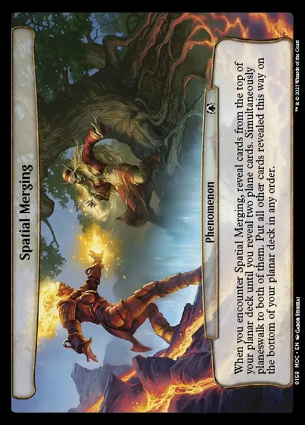 Spatial Merging, Magic card MOC 158 — March of the Machine Commander set
