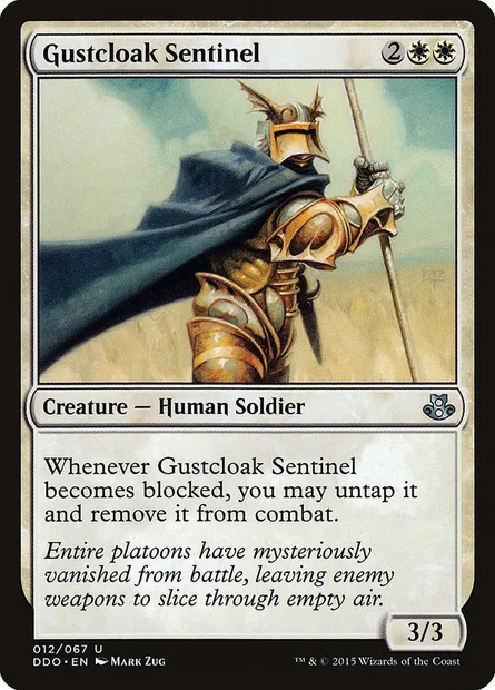 Gustcloak Sentinel, Magic card DDO 12 — Duel Decks: Elspeth vs. Kiora set