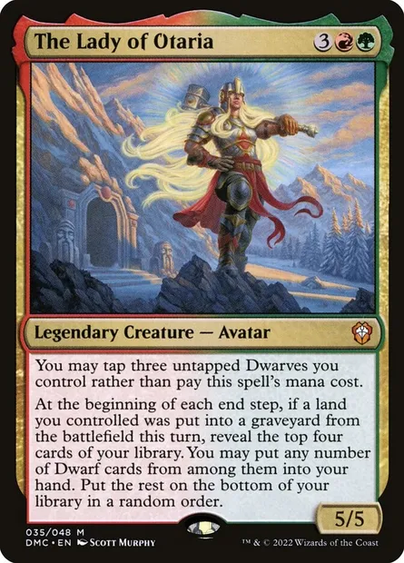 The Lady of Otaria, Magic card DMC 35 — Dominaria United Commander set