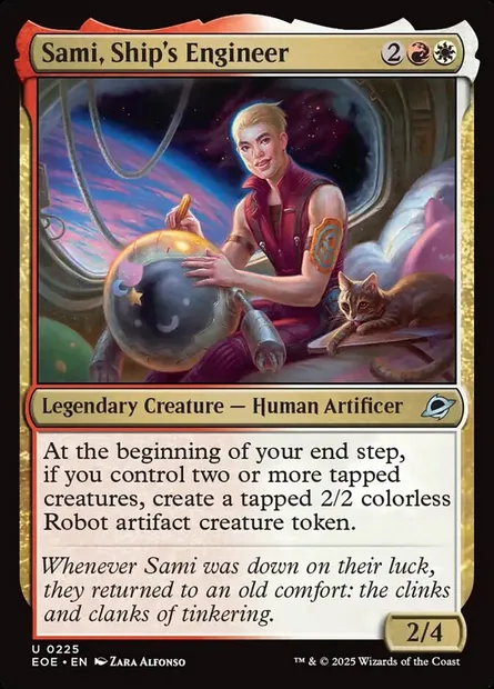 Sami, Ship's Engineer, Magic card EOE 225 — Edge of Eternities set