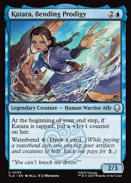 Katara, Bending Prodigy, Magic card TLA 59 — Avatar: The Last Airbender set