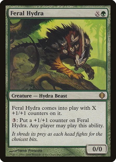 Feral Hydra, Magic card ALA 131 — Shards of Alara set