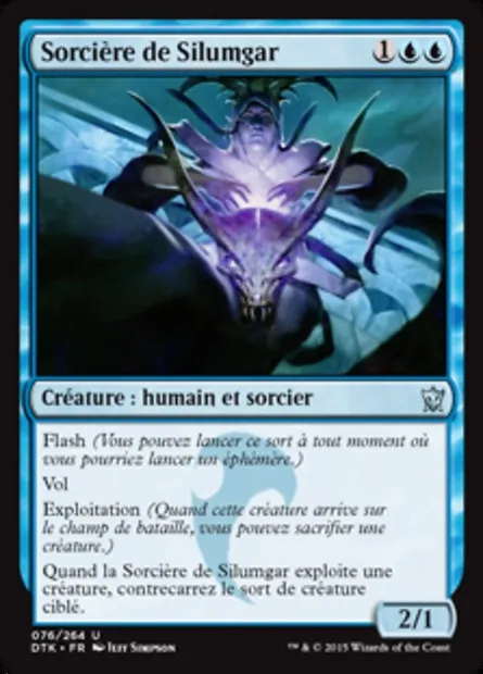 Sorcière de Silumgar, carte Magic DTK 76 — extension Les Dragons de Tarkir