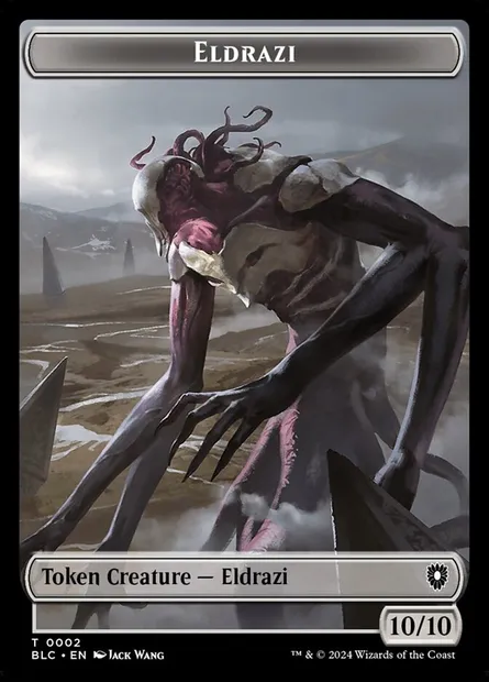 Eldrazi, Magic card TBLC 2 — Bloomburrow Commander Tokens set