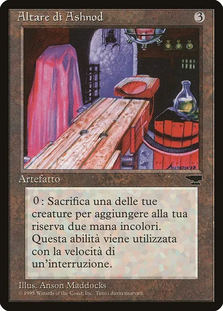 Autel d'Ashnod, carte Magic RIN 101 — extension Rinascimento