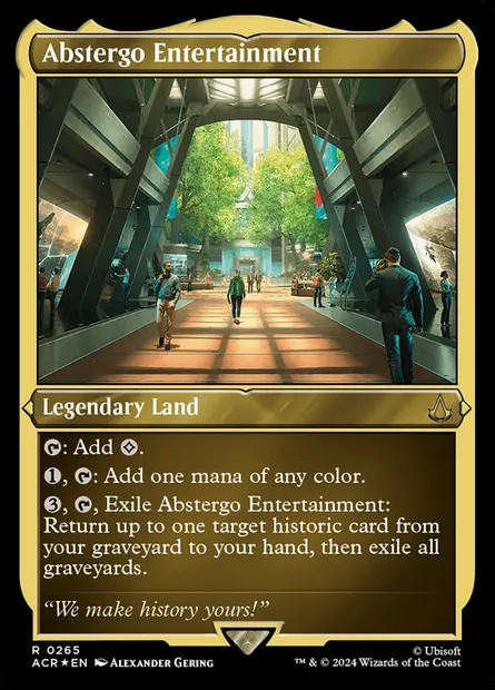 Abstergo Entertainment, Magic card ACR 265 — Assassin's Creed set