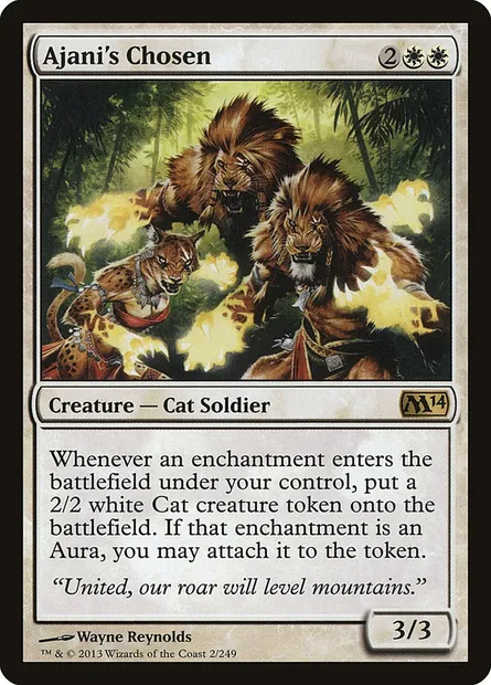 Ajani's Chosen, Magic card M14 2 — Magic 2014 set