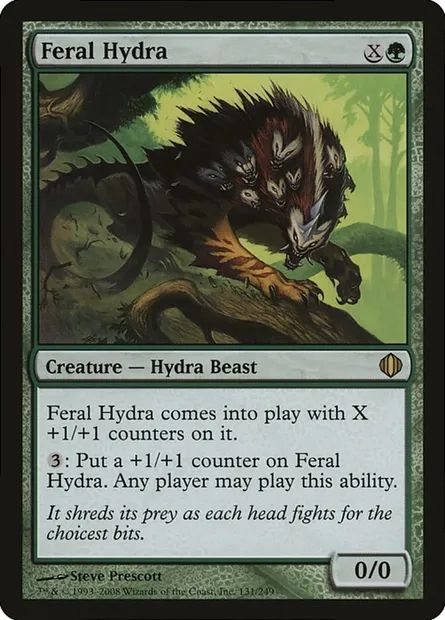 Hydre sauvage, carte Magic P09 131 — extension Magic Player Rewards 2009